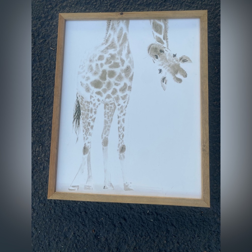 Giraffe wall art- perfect for a nursery!
